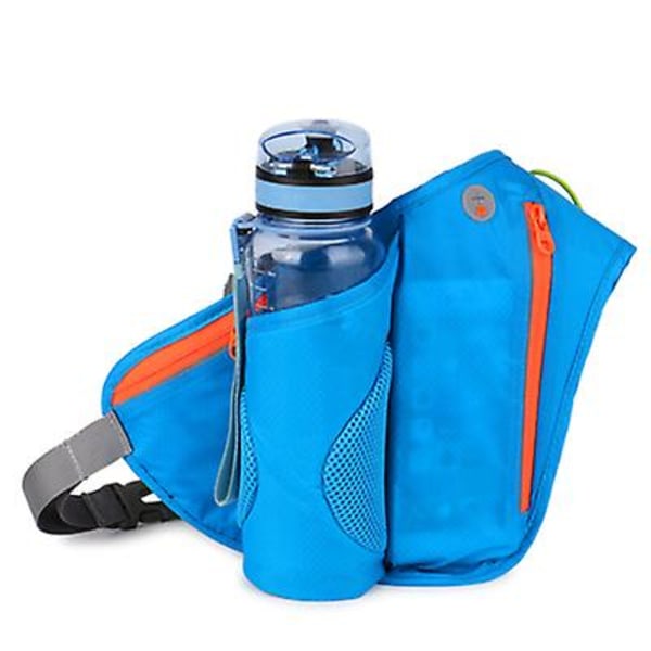 Utomhuscykling och bergsklättring vattentät bältesväska med vattenflaskhållare blue