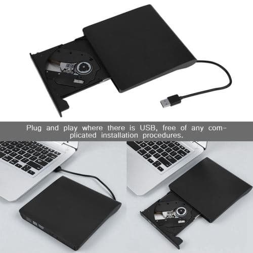 [LCS] DVD-spiller CD DVD-brenner Ekstern USB Kompatibel med bærbar PC