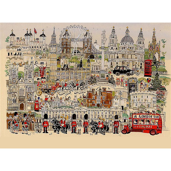 1000 Bitar Pussel Vuxen Återvunnet Material Pussel Avkoppling Meditation London