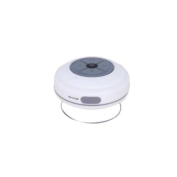 Bärbar subwoofer vattentät - trådlös Bluetooth högtalare white
