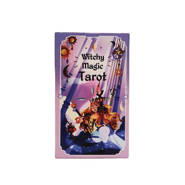 [LCS]Witchy Magic Tarotkortlek Tecknad Målningsspel Present för Tarotnybörjare