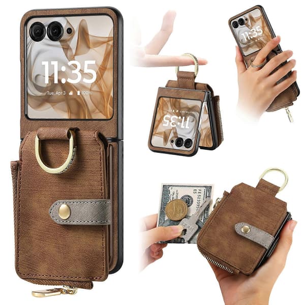 [LCS]Telefonfodral för Motorola Razr 50 Brown