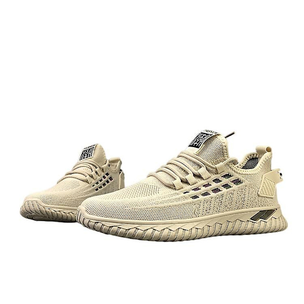 Flyvende Vævet Mesh Sko Herre Allround Åndbare Casual Sneakers 41