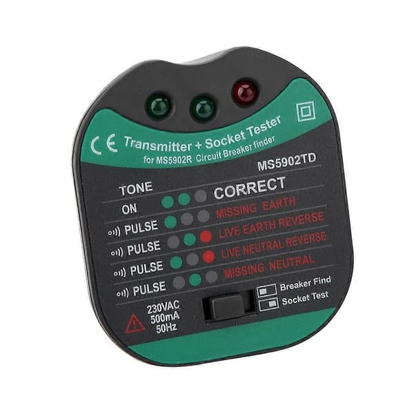 [LCS]MASTECH MS5902 Automatisk sikringsfinner / stikkontakttester