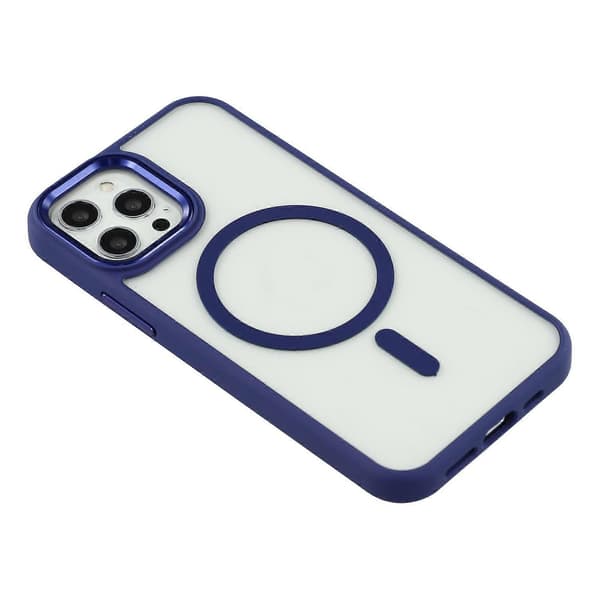 [LCS] For iPhone 12 Pro Max-deksel kompatibelt med MagSafe Anti-Drop TPU PC-telefondeksel Azure Sapphire