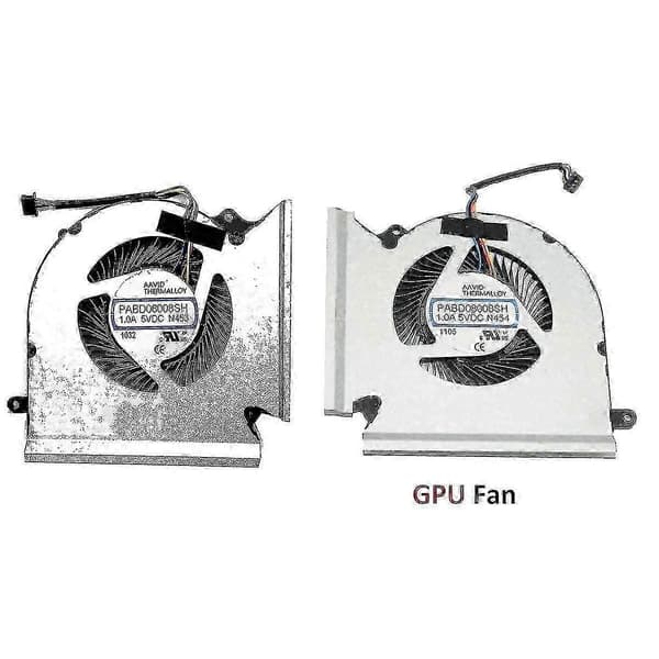 Datamaskin CPU kjølevifte + GPU kjølevifte for GE66 GP66 GL66 -1541 -1542 N453 N454 Pabd08008sh