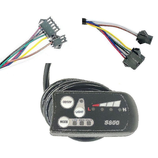 Elektrisk Cykel LED S800 Display 36v 48v Elektrisk Cykel Intelligent Kontrollpanel Display Elektrisk