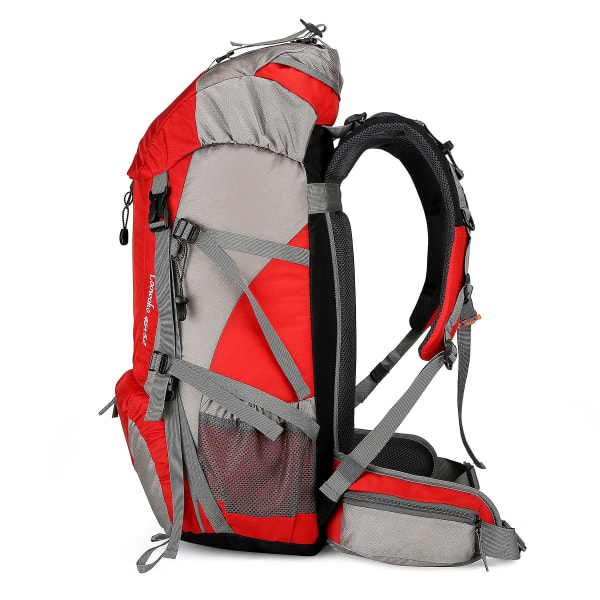 Good Helper Vandringsryggsäck 50l Resecampingryggsäck med cover - Ingen intern ram 1 stycke (röd, svart, blå, grön, orange)