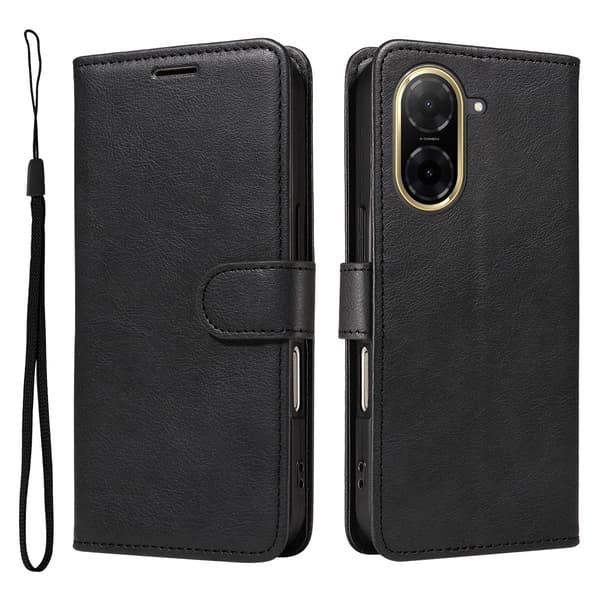 [LCS]SKALO Xiaomi Redmi A5 4G PU-læder Pungcover - Flere farver_MGF Sort Black Svart