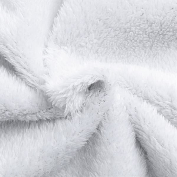 Dam Vinterjacka med Fleece Foder, Utomhuskläder för Bergsklättring, Jacka med Huva och Dragkedja White 4XL
