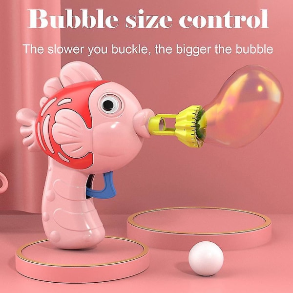 Liten Fisk Bubbelmaskin Manuell Utan Batteri För Att Trycka På Bubbelmaskinen