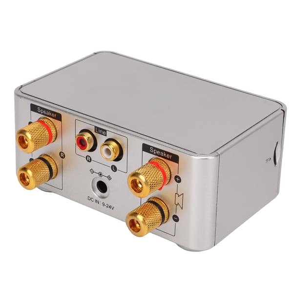 [LCS]Bluetooth-forsterker Sølv Mini Bluetooth 5.0 Digital Forsterker HiFi Stereo Klasse D Lydforsterker Trådløs Mottaker 0.3