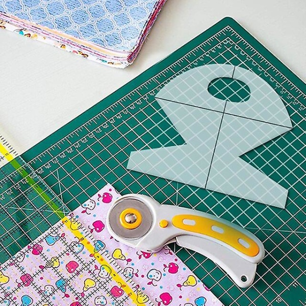 Akryl Kakburk Korg Väska Mallar Sömnad Linjal Multifunktionell Diy Quilting Linjal Praktisk Sömnad 10 Inch