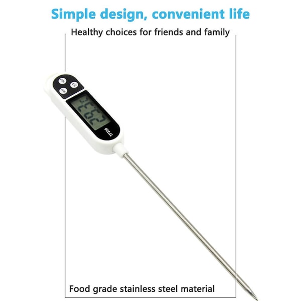 Digital Instant Read Long Probe termometrar för matlagning kök