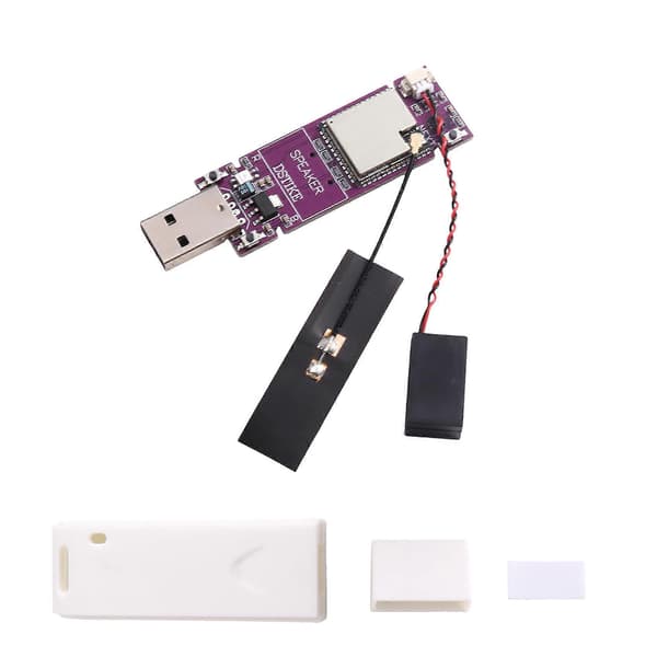USB WiFi Internet-radiosoitin ESP32S3 USB-dongle-radiosoitin integroidulla mikrokaiuttimella ja kuorella Plug & Play