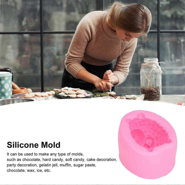 [LCS]3D Får Silikoneform til DIY Sæbe Kage Chokolade 8.5x6.8x5cm