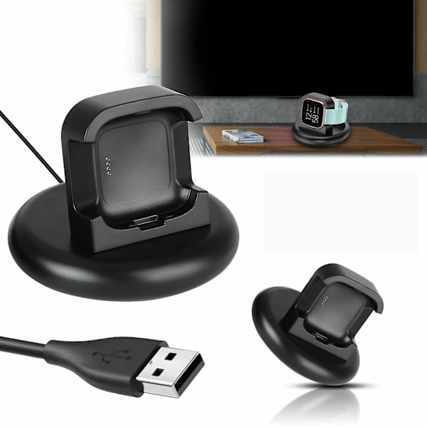 [LCS]Fitbit Versa 2 Klokkelader Dock Ladestasjon Stativ