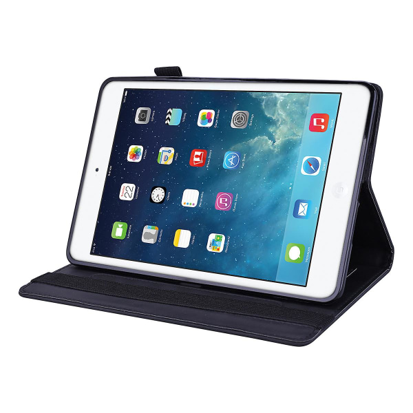 Preget Smart PU Lær Tabletveske For Apple Ipad 10.2\" 2020 2019 black