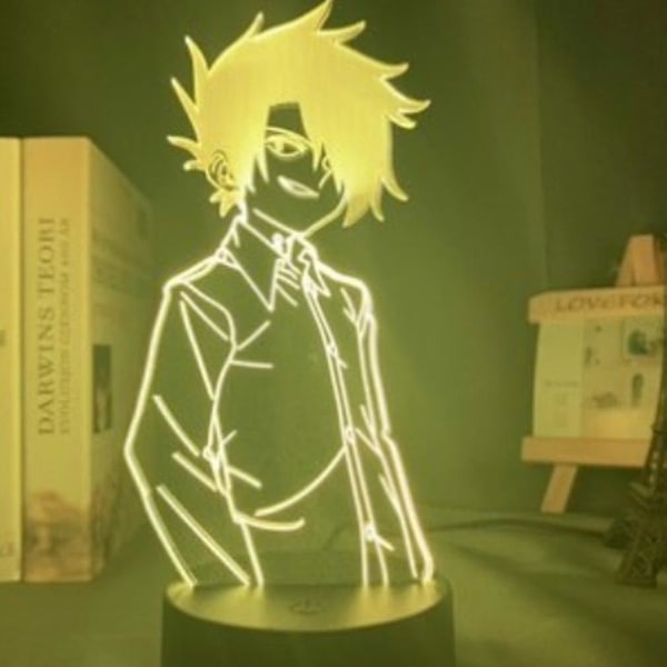 My Hero Academia USB 3D Anime Nattlampa Atmosfär LED Bordslampa