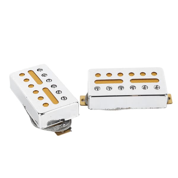 [LCS] 2 set elgitarrpickuper med enkelspole och klart ljud, 6-hålspickuper för instrument, för utbyte