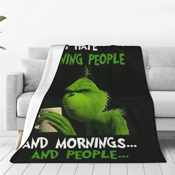 Stink Stank Stunk Grön Filt Mysig Flanell Fleecefilt 3