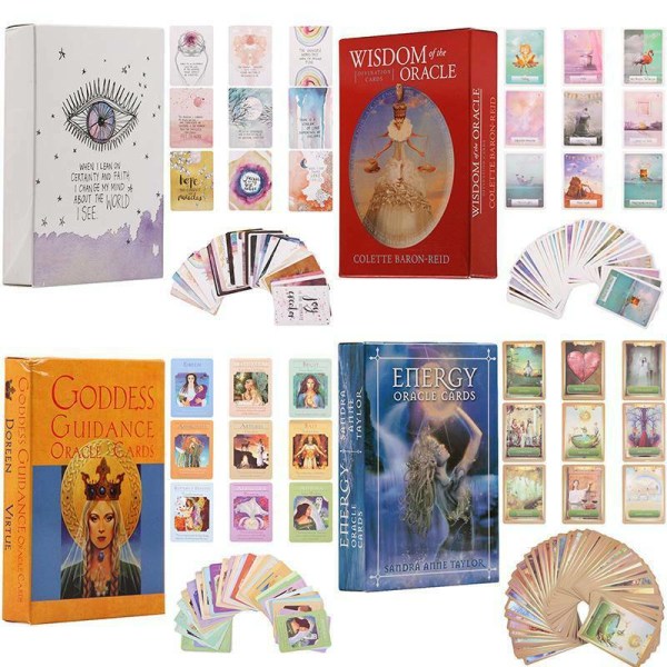 Goddess Guidance Wisdom Tarot Deck Cards Future Game Card orange