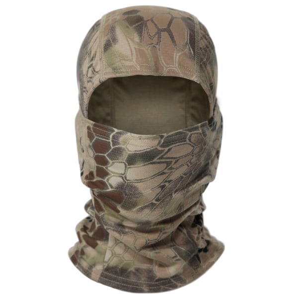 Taktisk kamuflasje jaktmaske hodeskjerf Airsoft-hatt Python Wasteland