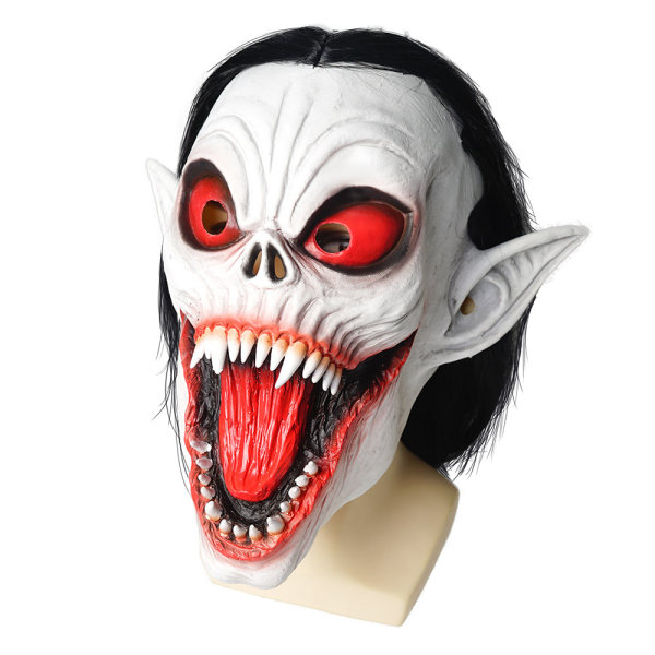 Vampyr Mask Halloween Mask Läskig Vuxen Cosplay Kostym Rekvisita