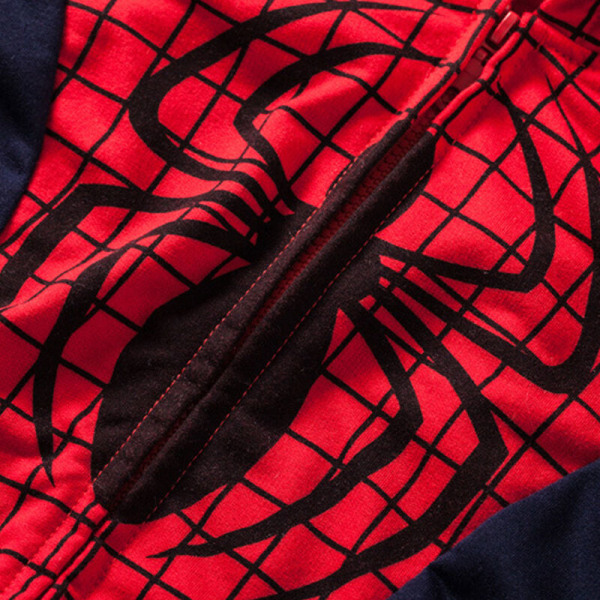 Barn Superhjälte Kostymer Vinter Hoodie Sweatshirt Kläder Spider Man 120