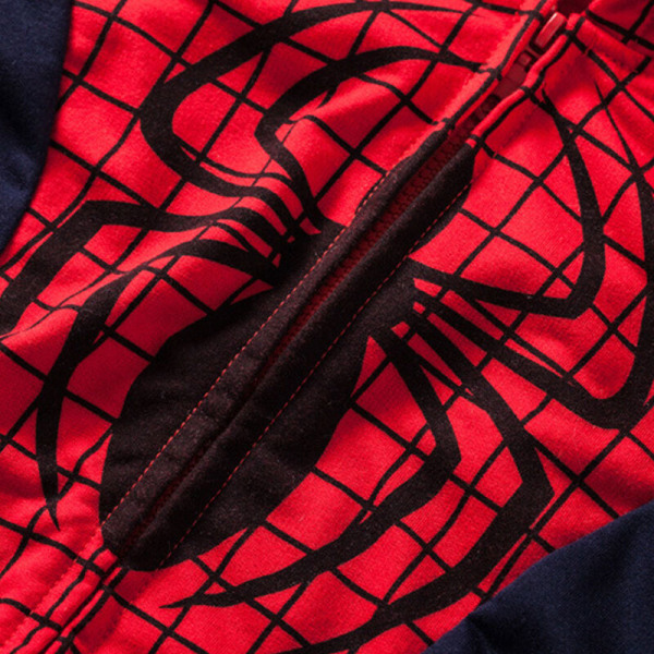 Kid Super Hero Kostymer Vinter Hoodie Sweatshirt Outfits Kläder Spider Man 120