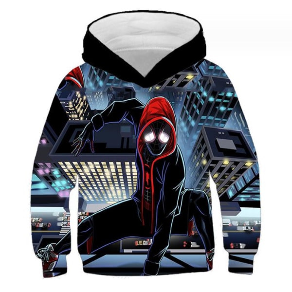 Barn & Vuxen Populär Hip Hop Hoodie Mode Spider-Man Tröja D 120cm