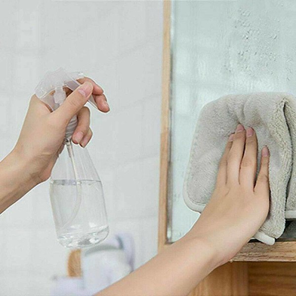 3 stk. Små klare sprayflasker i plastik til vanding og rengøring, håndholdte 200ml 3pcs