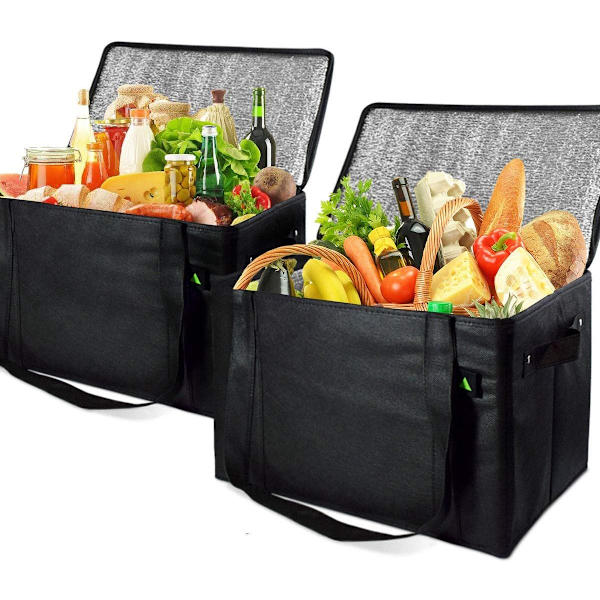 Termisk isolerte lunsjposer Piknik Voksen Barn Mat Oppbevaringsboks bule 8 inches