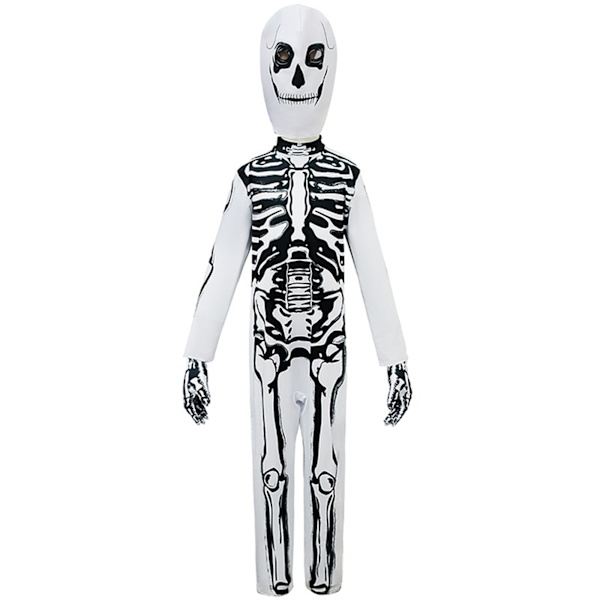 3D Skjelett Skummel Halloween Jumpsuit Cosplay Party Kostymer M