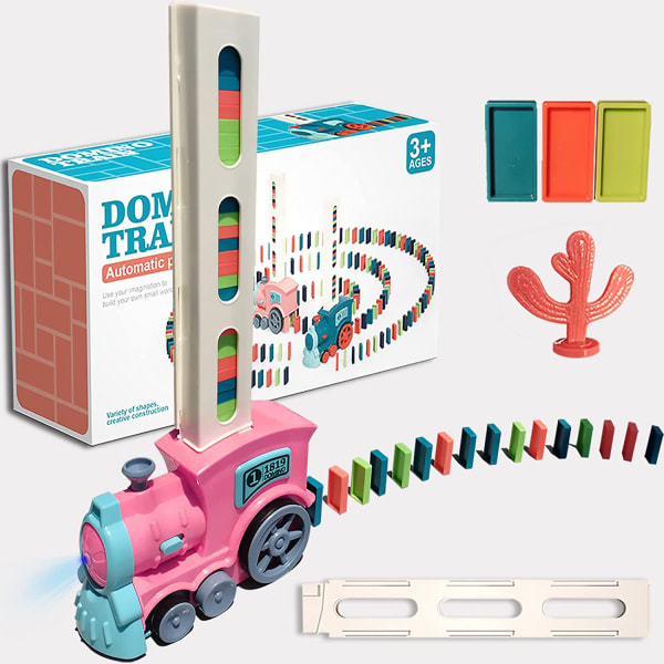 Elektrisk automatisk Domino set Spelleksaker för barn presenter