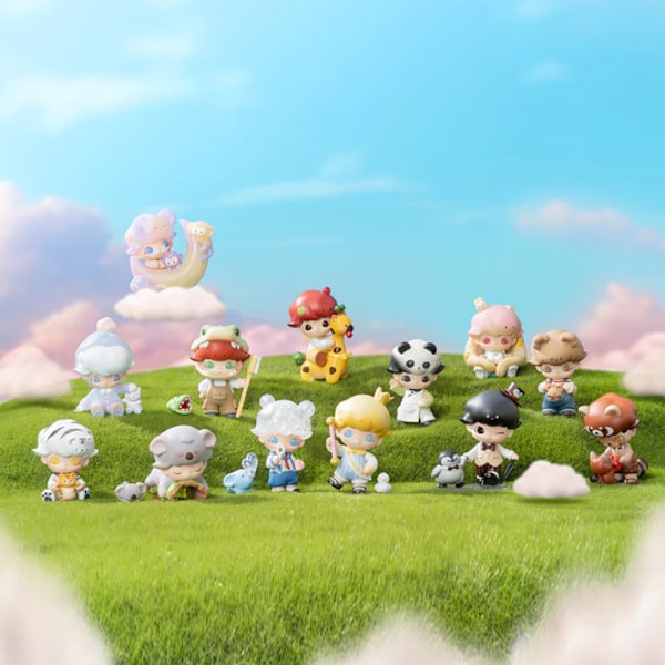 Pop Mart Labubu The Monsters Djurriket Serien Labubu Blind Box Samlarfigur Blind Box Slumpmässig Samlarobjekt (1 Blind Box, 9cm)