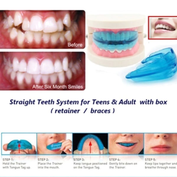 Dental Ortodontic Teeth Corrector hängslen Tandhållarverktyg Transparent