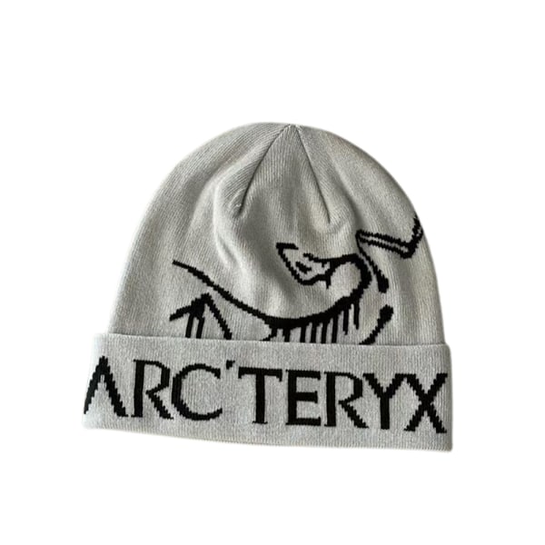 Arcteryx Bird Head Toque Beanie Orca Hat Stickad Hat Vinter Beanie Hatt för kallt väder Light grey