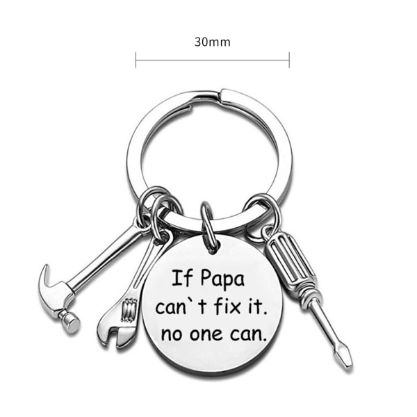 Nyckelring presenter från fars dag present till farfar smycken Papa