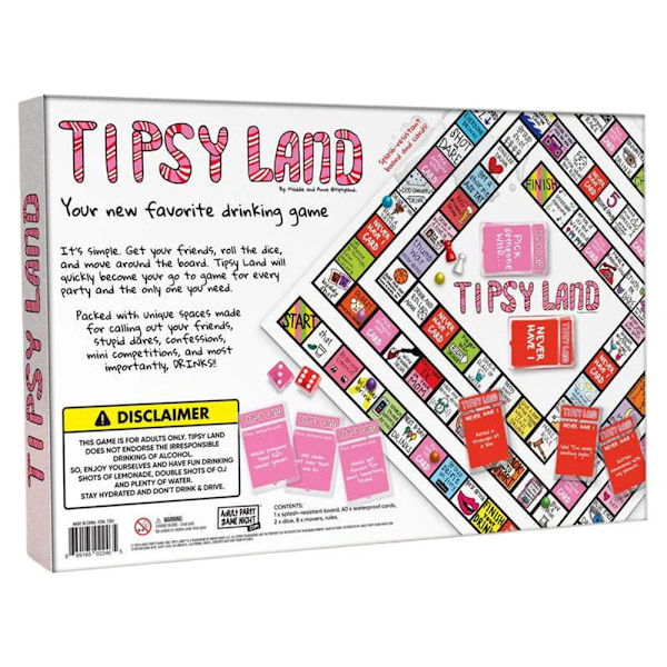 Tipsy Land Drickspelet, Festbrädspelet är det ultimata drickspelet som garanterar skratt
