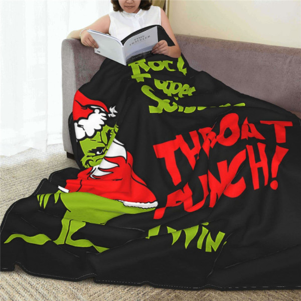 Stink Stank Stunk Grön Filt Mysig Flanell Fleecefilt 2