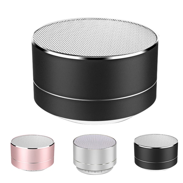 Portabel Trådlös Bluetooth-högtalare Radio Röstutsändning Silver