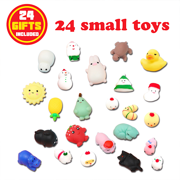 24 Olika Squishy Fidgets Jul Adventskalender Överraskningslåda