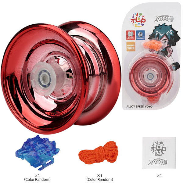 Professionell Metall Yo-yo Magi för Nybörjare och Proffs red