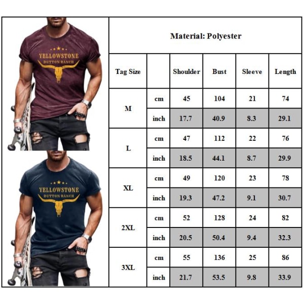 Herr T-shirt med tryck Fitness Gym Tank Tops Kortärmad Muskeltröja Atletisk Träning Dry Fit T-shirt Black XL