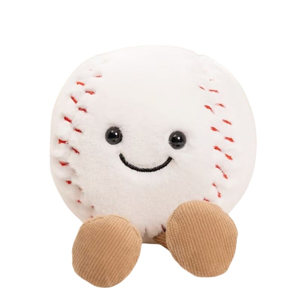 Søt Basketballpute Plysjleketøy - 14cm Myk Plysjdukke Barnebursdagsgaver Baseball