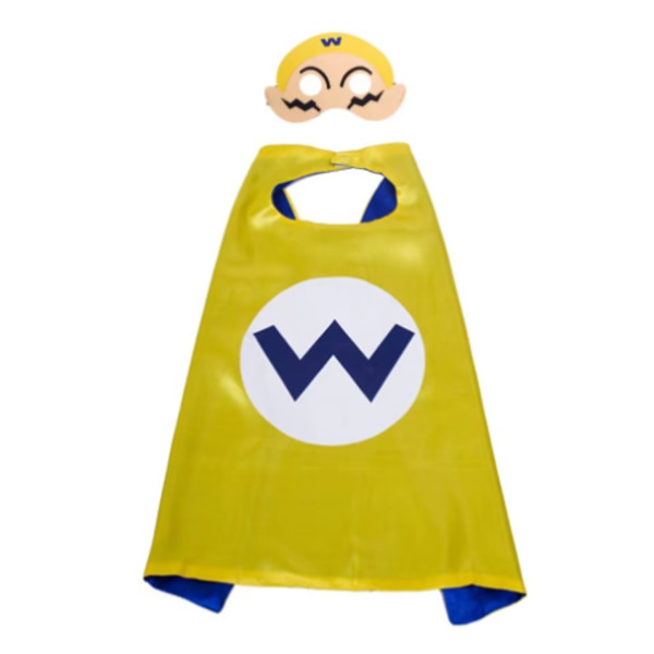 Mario Cosplay Kostyme Kappe & Bind for Øynene Sett Bursdagsfest Barn E