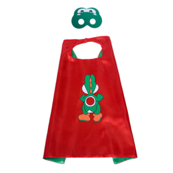 Mario Cosplay -asu, viitta ja silmälappusetti, syntymäpäiväjuhlat lapsille B