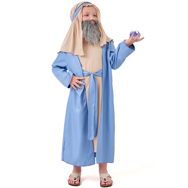 Muoti Halloween-asu, vaatesetti vauvoille ja lapsille, pitkähihainen Halloween arabialainen ruskea isoisä keski-ikäinen vanhempi vaatesetti 3 kpl XS