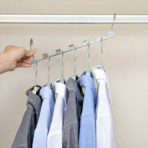6st Magiska Hängare Krokar Utrymme Kappa Garderob Arrangörer 6Pcs